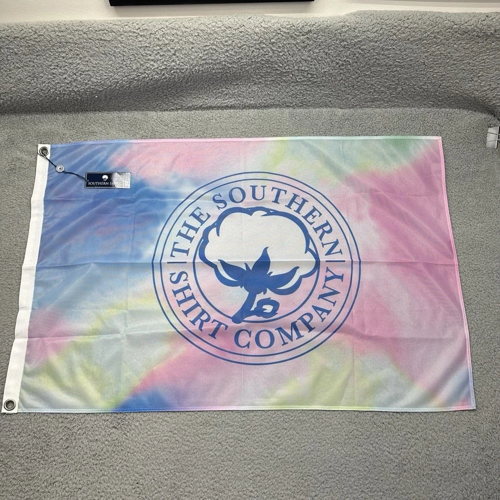 NWT Simply Southern The Southern Short Company 3'x2' Tie Dye Logo Flag 9A055-616